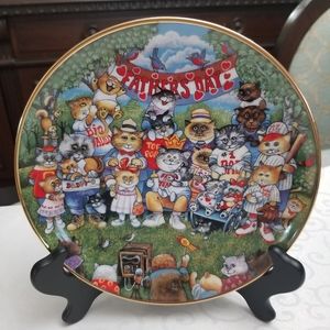 Franklin Mint, Purrfect Pops, Collectible Cat Plate by Bill Bell